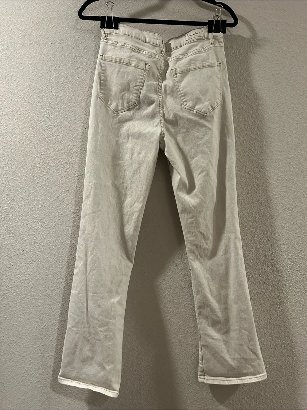 Women's High-Rise White Straight-Leg Jeans
